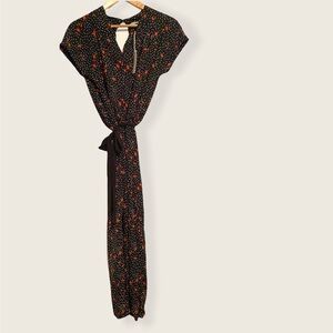 Monk & Lou plenty polka dot floral jumpsuit romper